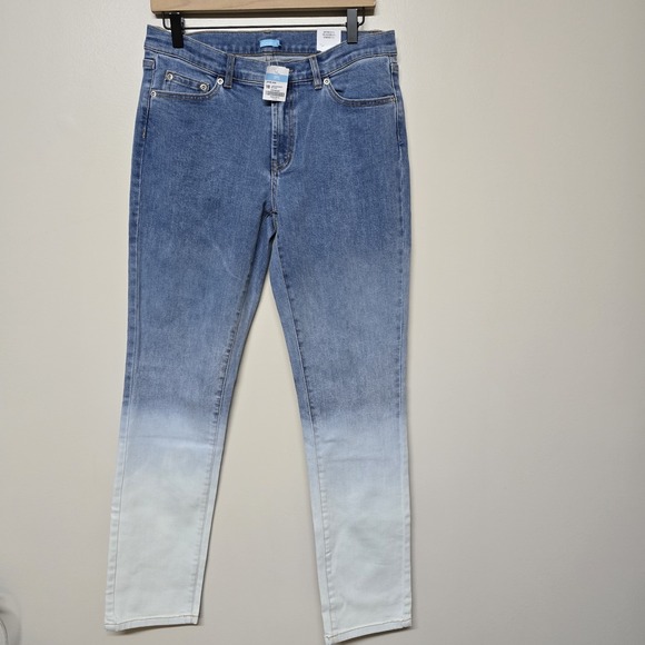 J.McLaughlin Womens Jaycie Ombre Stretch Jeans Sz 10 NWT $178 - Picture 1 of 9